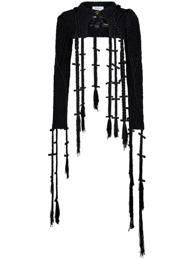 Thom Browne Braid-detail Jumper In Black