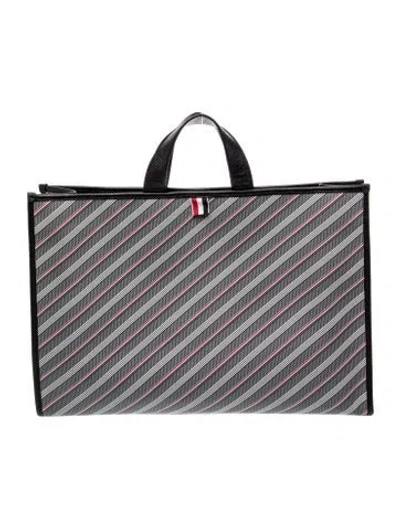 Pre-owned Thom Browne Briefcase In Gray