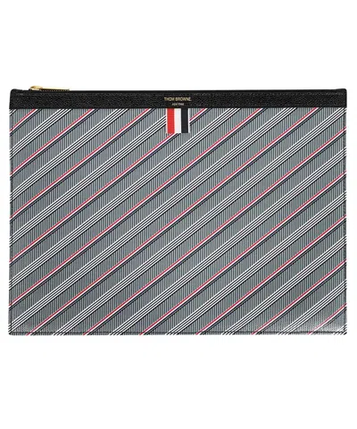 Thom Browne Briefcase With Logo In Multicolor