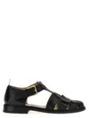 Thom Browne Brogued Fisherman Sandals In Black