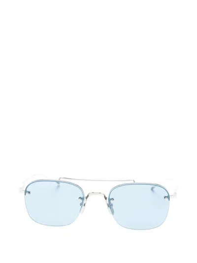 Thom Browne Browline Sunglasses In Orange