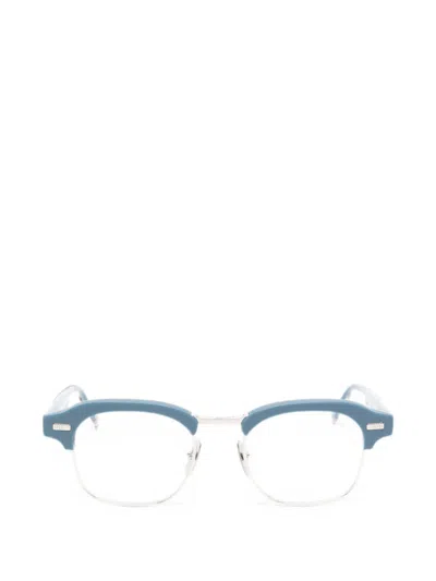 Thom Browne Browline-frame Glasses In Blue