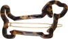 Thom Browne Hector Dog Shape Tortoiseshell Acetate Clips In Multi