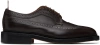 THOM BROWNE BROWN CLASSIC LONGWING CALF LEATHER DERBYS