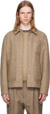 Thom Browne Brown Snap Utility Jacket In Brown