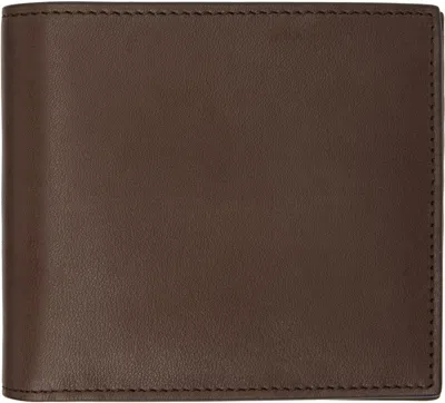 Thom Browne Brown Soft Calf Leather Billfold Wallet