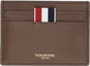 Thom Browne Brown Soft Calf Single Card Holder
