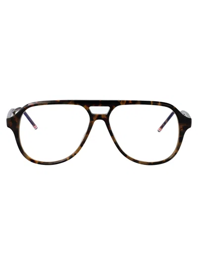 Thom Browne Brown Tortoise Acetate Glasses