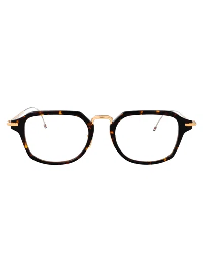 Thom Browne Brown Tortoise Acetate+titanium Glasses