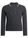 Thom Browne Browne 65 Polo Shirts Black In Gray