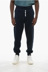 Thom Browne Brushed Cotton Joggers With 3 Pockets In Black