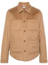 Thom Browne Brushed-effect Jacket In Brown