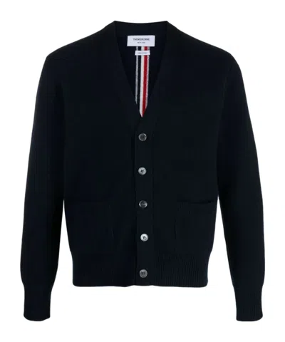THOM BROWNE THOM BROWNE WASHED STITCH KNITTED CARDIGAN