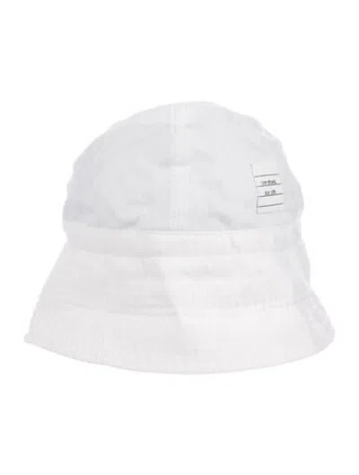 Pre-owned Thom Browne Bucket Hat In White