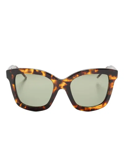 Thom Browne Butterfly-frame Sunglasses In Brown