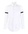 Thom Browne Straight Fit Long Sleeved Shirt In White
