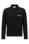 Thom Browne Button-front Knit Cardigan With Grosgrain Detailing In Black