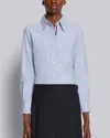 Thom Browne Cotton Poplin Shirt In Light Blue