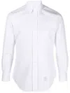 Thom Browne Button-down Rwb Detail Shirt