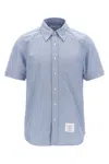 Thom Browne Collared Shirt With Front Pocket And Short Sleeves