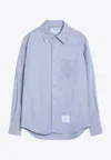 Thom Browne 'oxford Signature Striped Shirt In In Blue