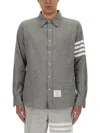 Thom Browne Chemise Ample En Coton In Grey