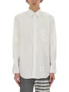 Thom Browne Classic Fit Cotton Button-down Shirt In White