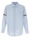 Thom Browne Shirt Striped Collar Button-down In Blue