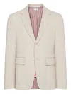 Thom Browne Button-fastening Blazer In White