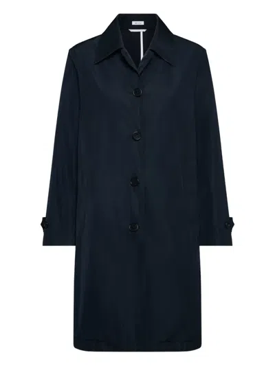 THOM BROWNE BUTTON-FASTENING COAT