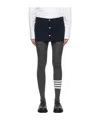 Thom Browne Button Skirt In Black