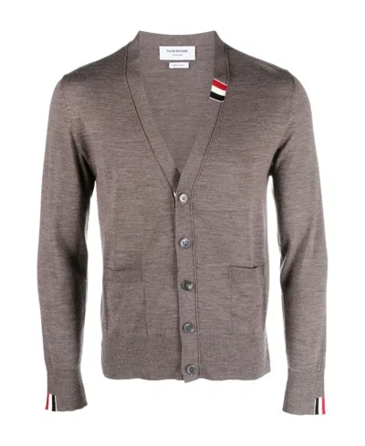 Thom Browne Button-up Cardigan In Brown