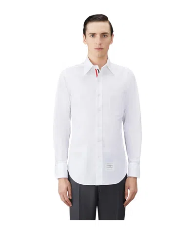 Thom Browne Button-up Cotton Shirt In White