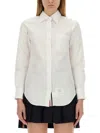 Thom Browne Button-up Shirt With Pointed Collar In Multi