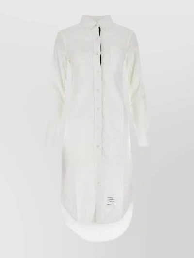 THOM BROWNE BUTTONED COLLAR OXFORD DRESS