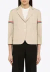 THOM BROWNE BUTTONED CROPPED BLAZER