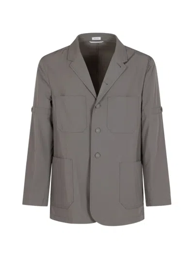 Thom Browne Buttoned Jacket In Gray