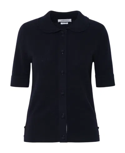 Thom Browne Buttoned Knit Polo Shirt In Multi