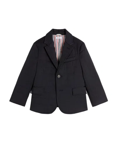 Thom Browne Buttoned Single-breasted Blazer In Black