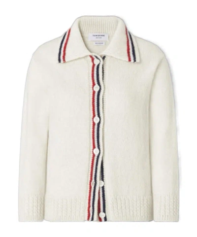 Thom Browne Button-up Cardigan In Neutral