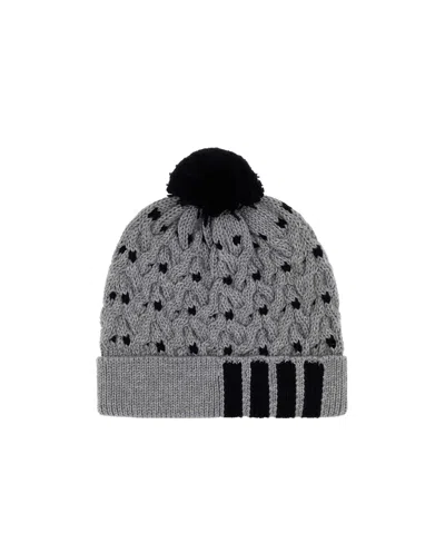 Thom Browne Cable Beanie In Gray