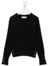 Thom Browne Pullover Mit Zopfmuster In Black