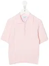 Thom Browne Poloshirt Mit Zopfmuster In Pink