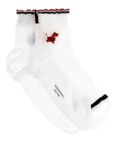 Thom Browne Hector Socks In White