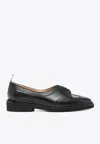 Thom Browne Calf Leather Brogue Shoes In Black