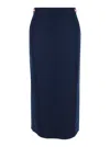 Thom Browne Midi Pencil Skirt In Blu