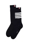 Thom Browne Calzini Lunghi 4 Bar In Cotone Leggero