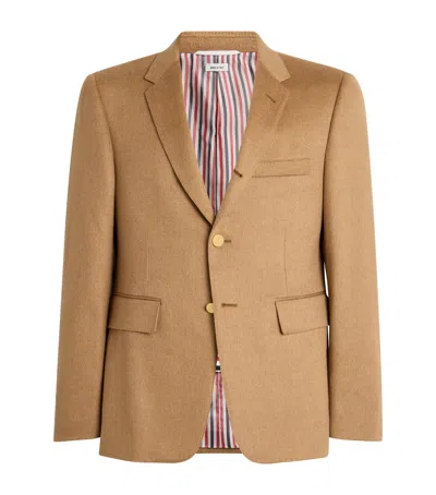 Thom Browne Camel Hair Blazer In Beige