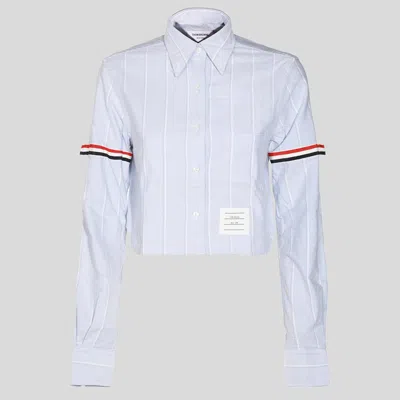 THOM BROWNE THOM BROWNE LIGHT BLUE COTTON SHIRT