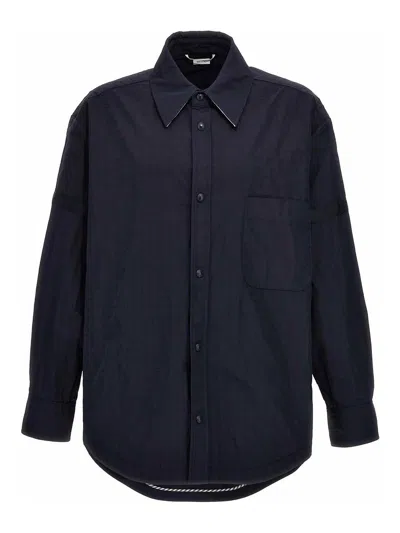 THOM BROWNE SNAP FRONT OVERSHIRT